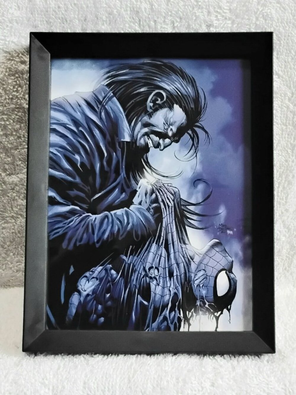3/$35 O.S. 5" x 7" Framed Spider-Man Thrashed Custom Pic!!